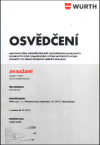Jiří Bažant - Certifikát